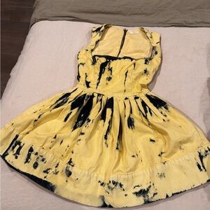 Stylish Yellow and Black Kids Dress